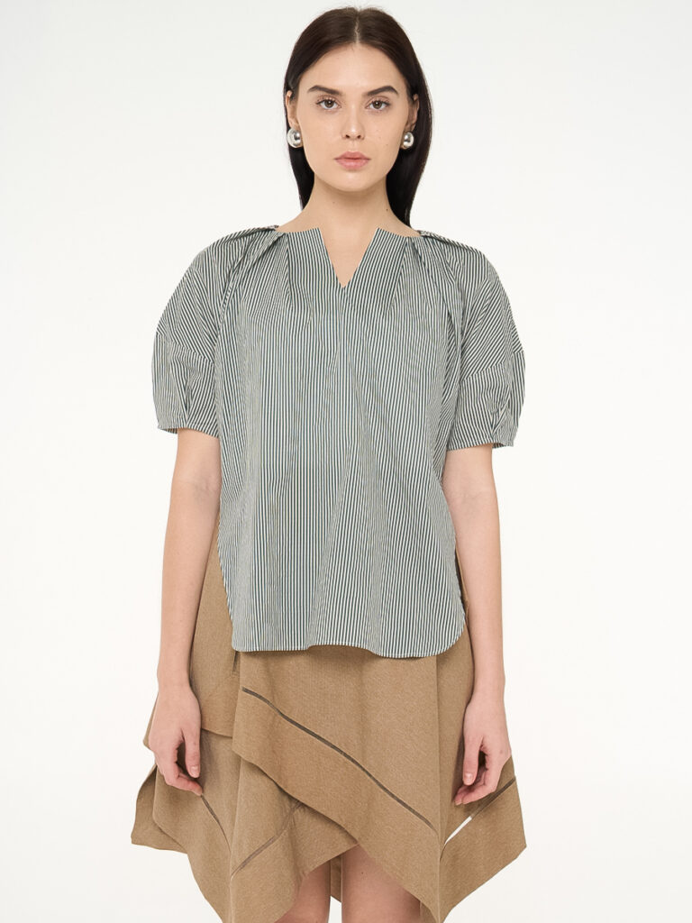Maeda Top Green Stripes