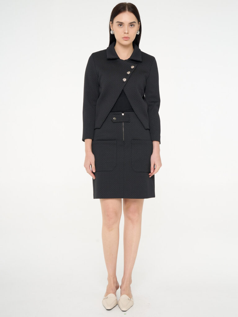 Textured Skirt & Suit Set Textured Skirt & Suit Set