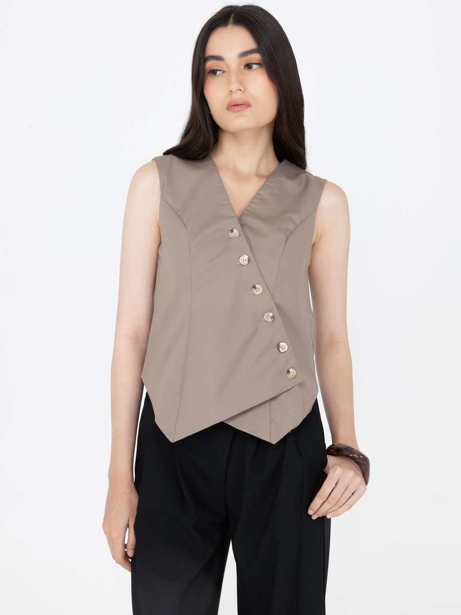 Voyage Vest Taupe