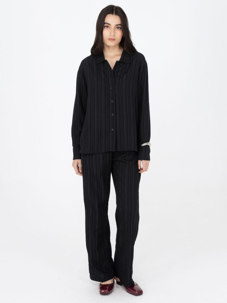 Severine Pleats Black
