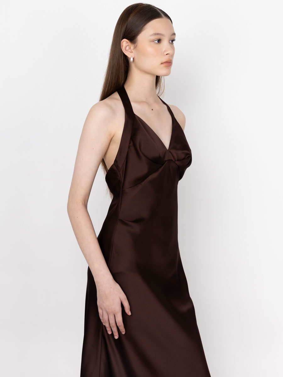 Solene Dress Espresso - Image 3