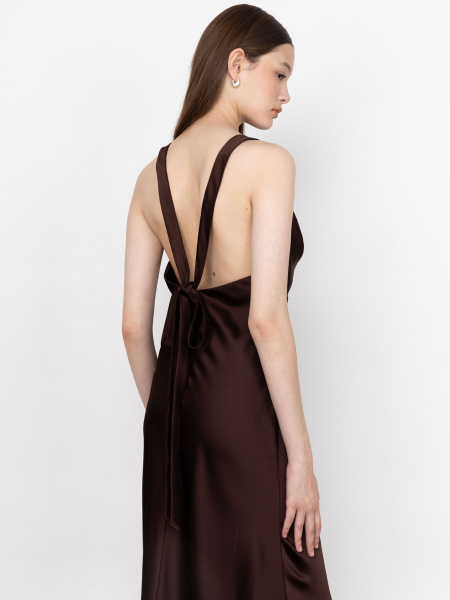 Solene Dress Espresso - Image 4