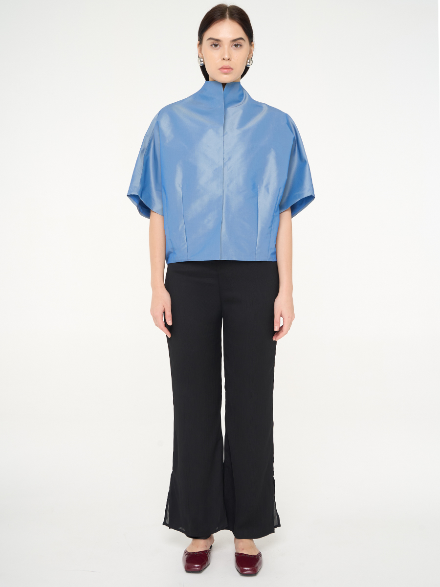 Trapeze Blouse Sky - Image 2