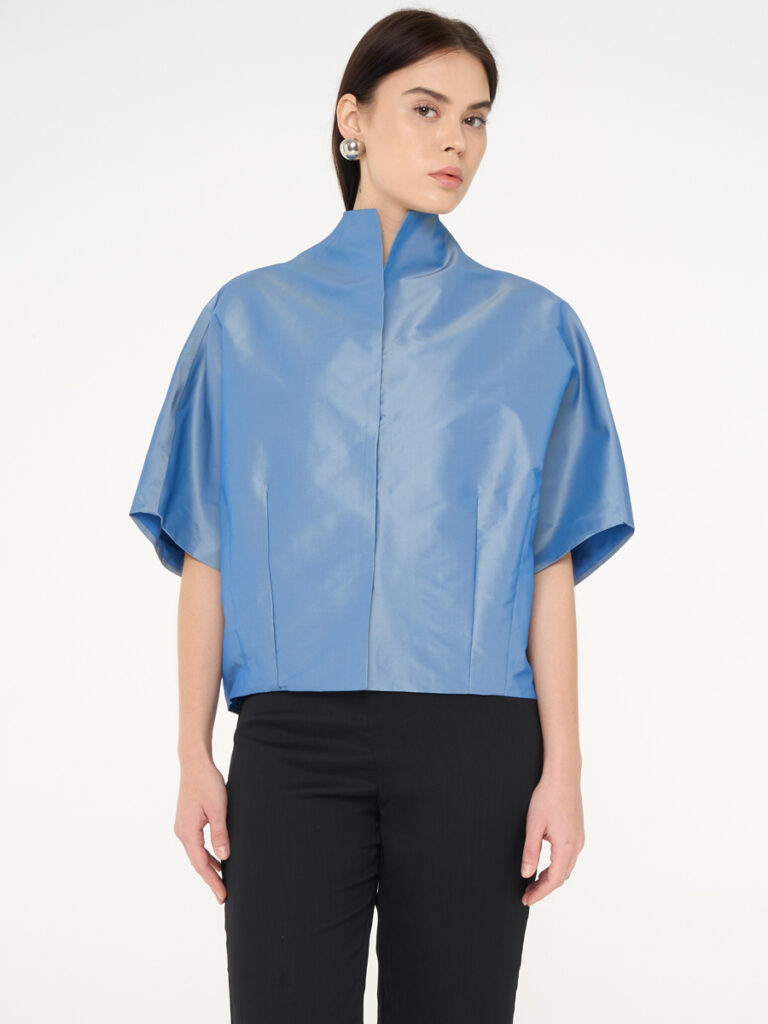 Trapeze Blouse Sky