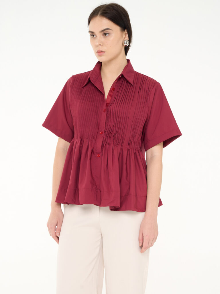 Column Shirt Maroon Column Shirt Maroon