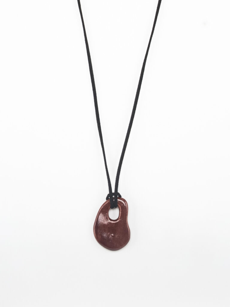 Node Ceramic Pendant Maroon