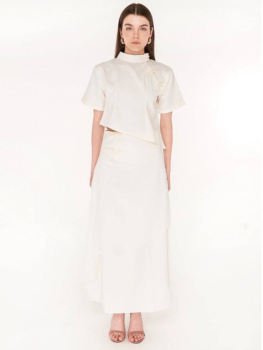 Aera Maxi Skirt White - Image 2