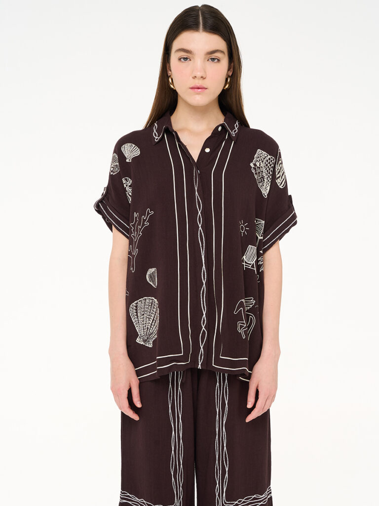 Reese Shirt Dark Brown