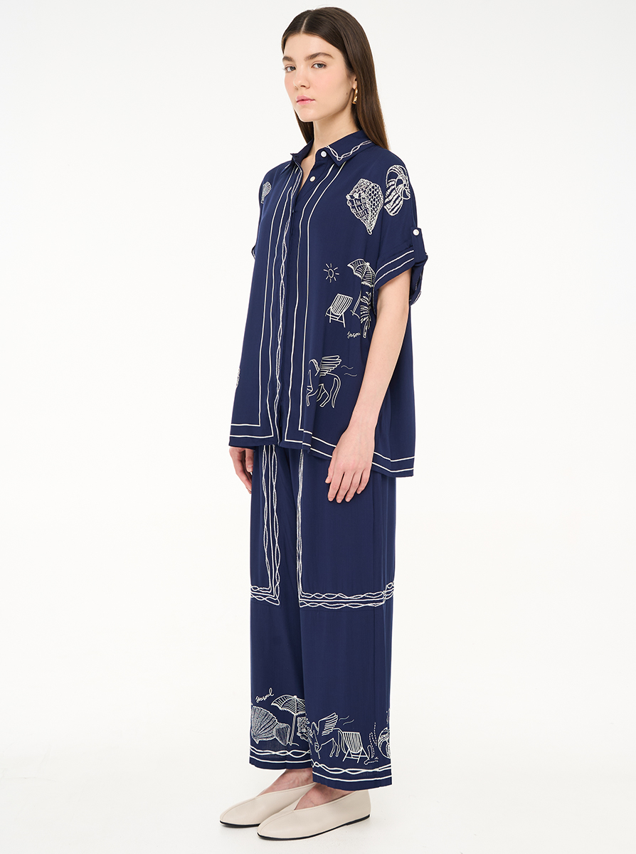 Reese Pants Navy - Image 3