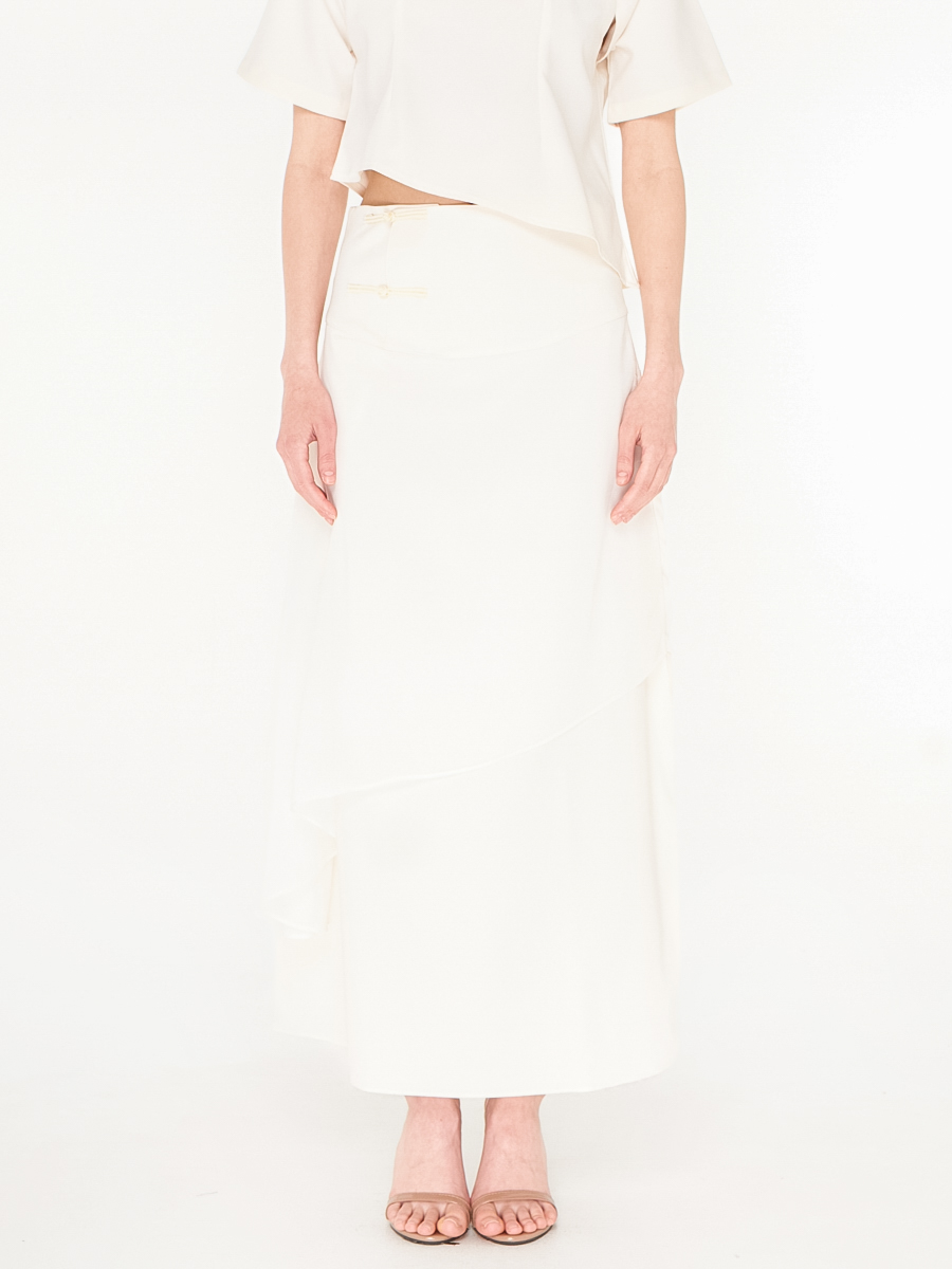Aera Maxi Skirt White