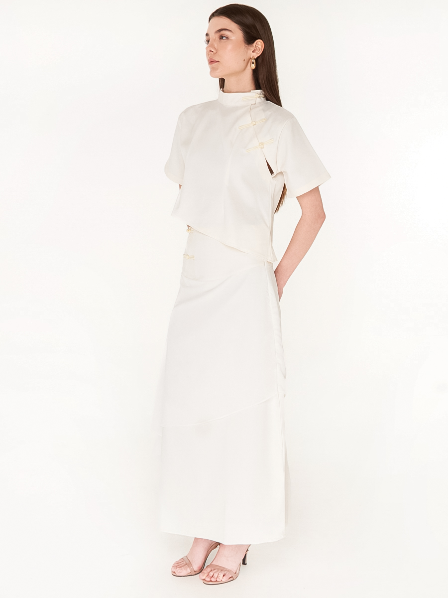 Aera Maxi Skirt White - Image 3