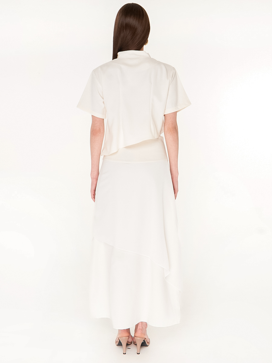 Aera Maxi Skirt White - Image 4