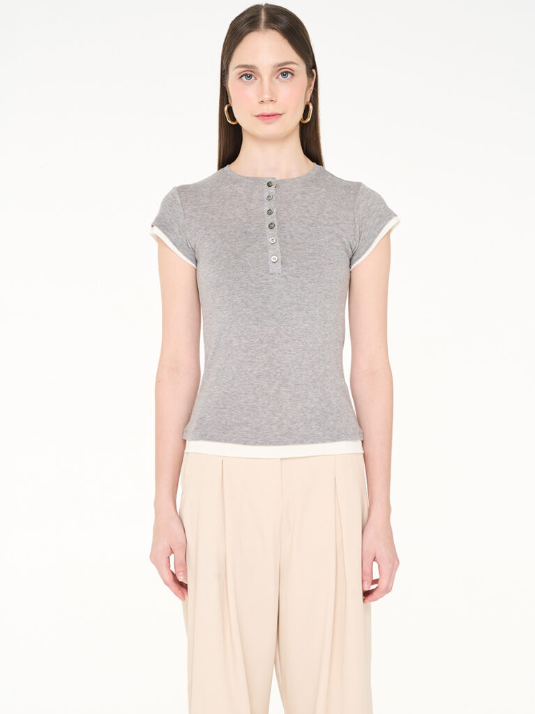 Lacey Top Grey