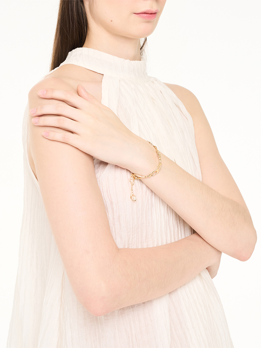 Ripple Bracelet Gold - Image 2