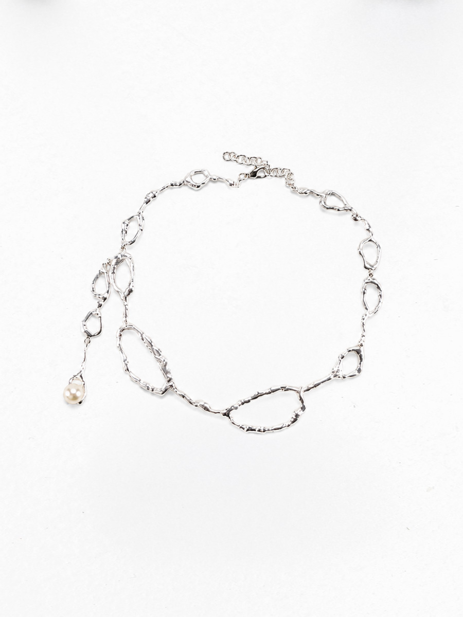 Ripple Necklace Silver
