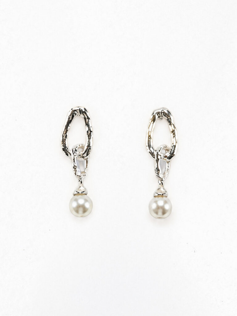 Ripple Earrings Silver