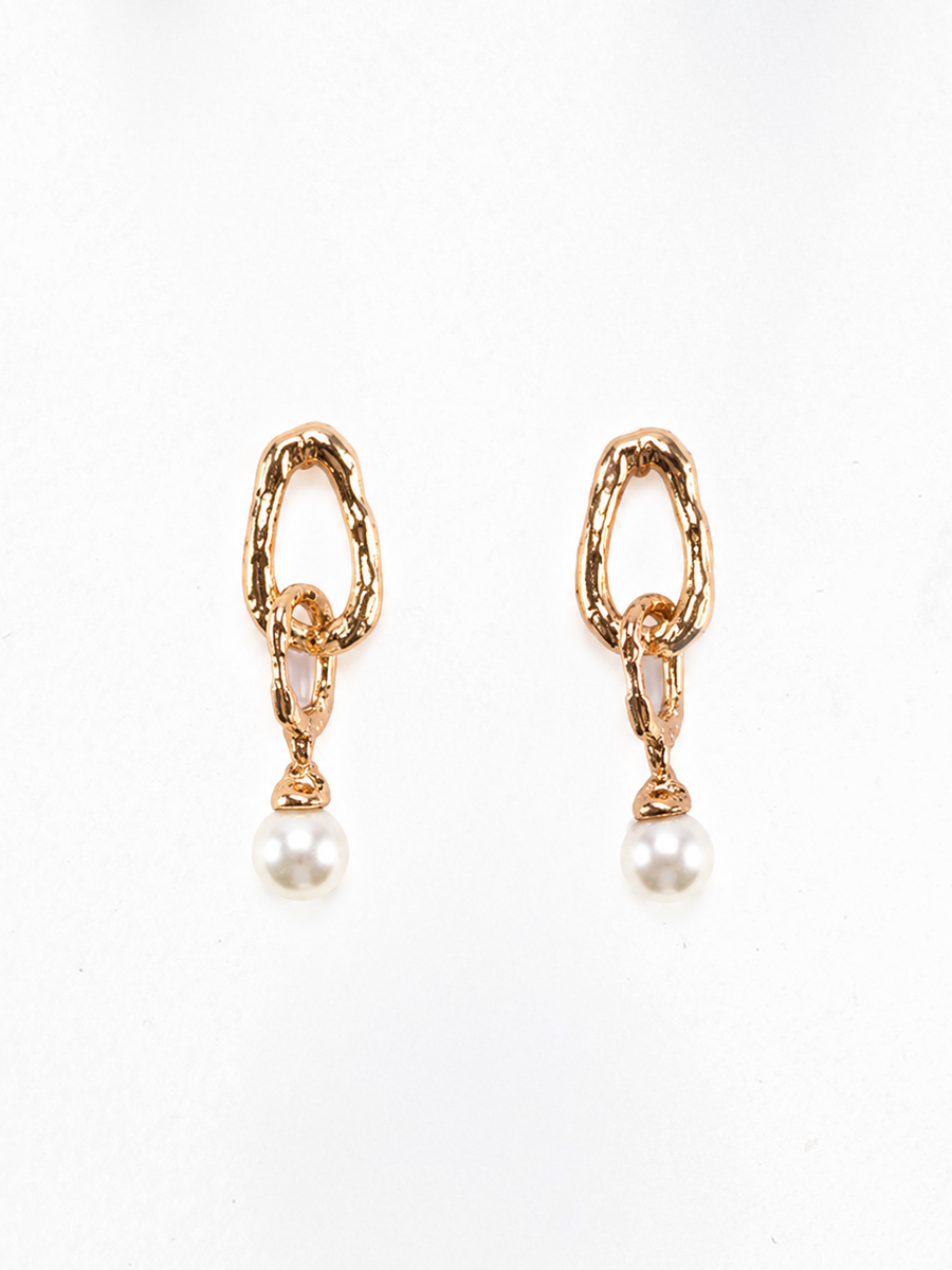 Ripple Earrings Gold