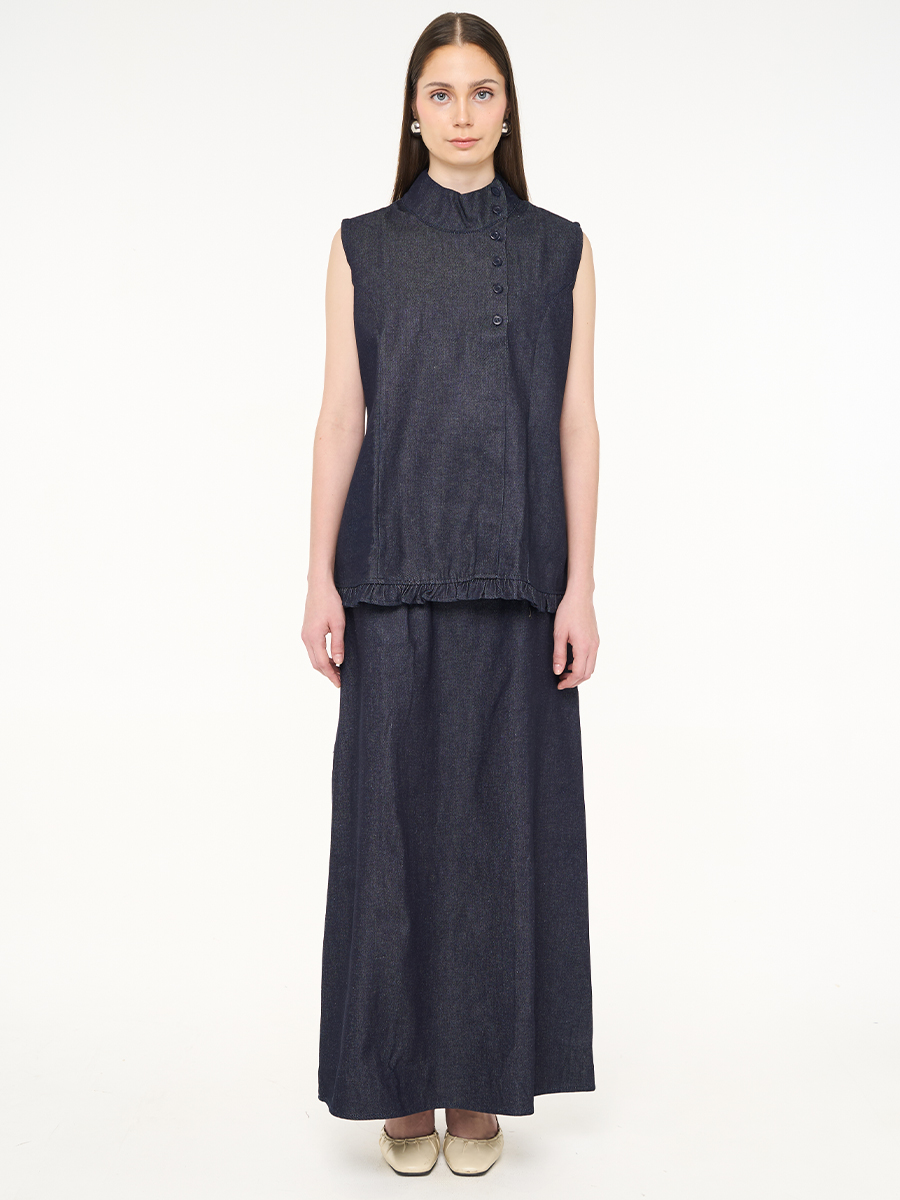 Caela Sleeveless Top Denim - Image 2