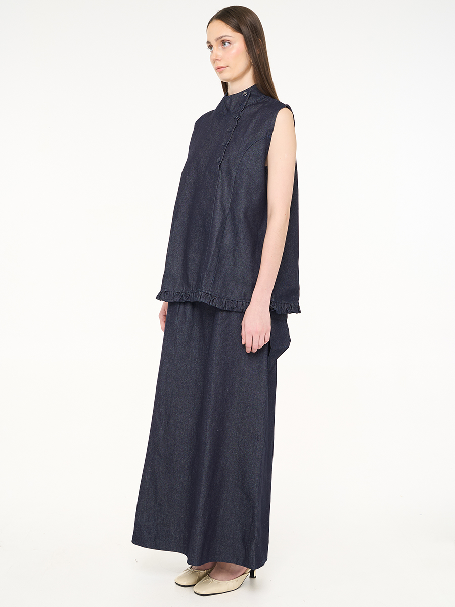 Caela Sleeveless Top Denim - Image 3