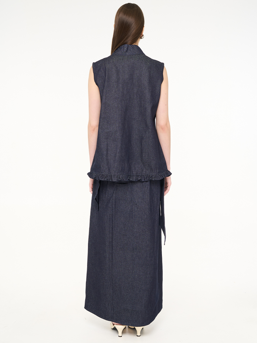 Caela Sleeveless Top Denim - Image 4