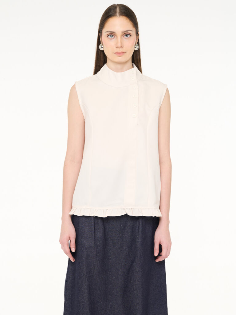 Caela Sleeveless Top White