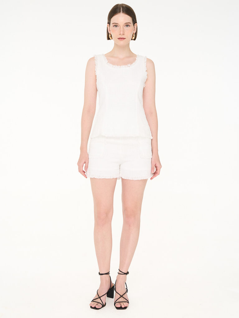 Roué Tweed Set White