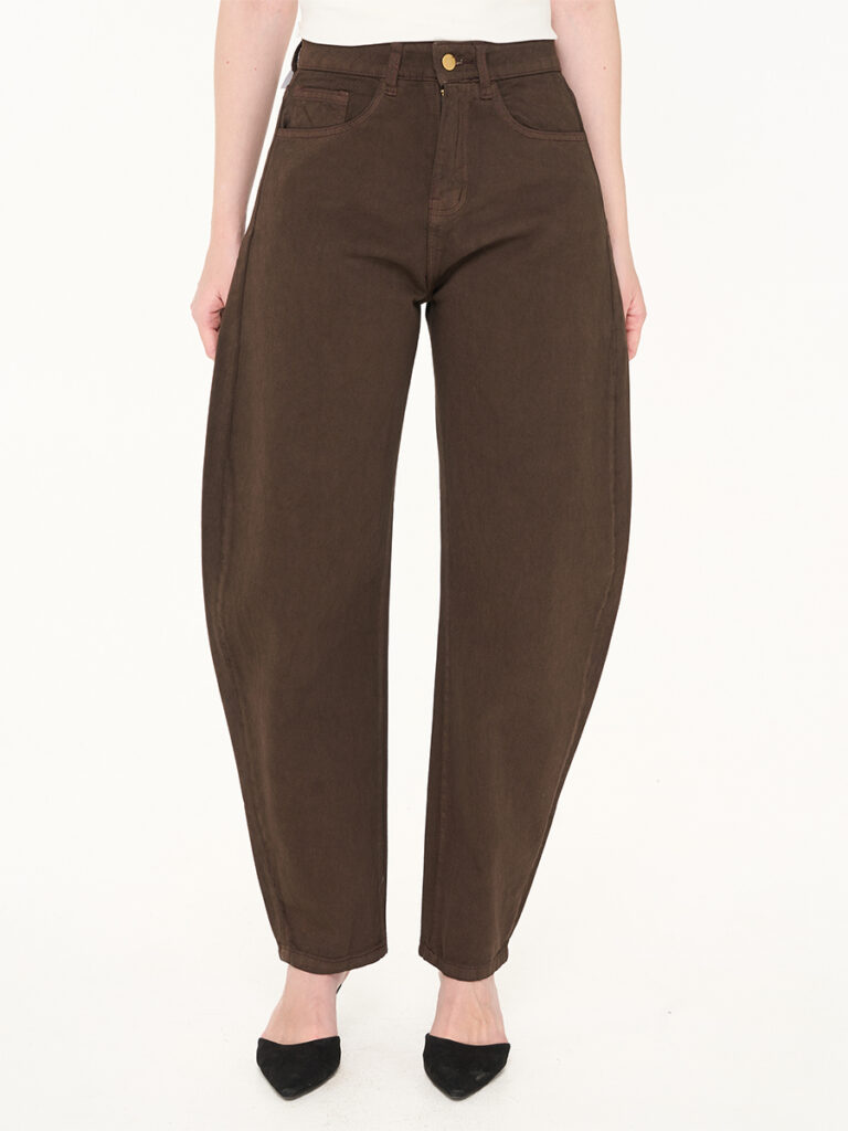 Barrel Jeans Dark Brown