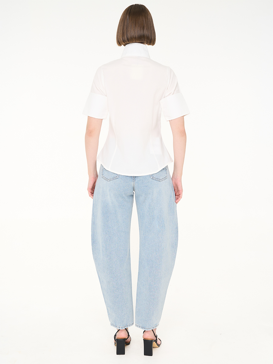 Nolan Cotton Shirt Broken White - Image 4