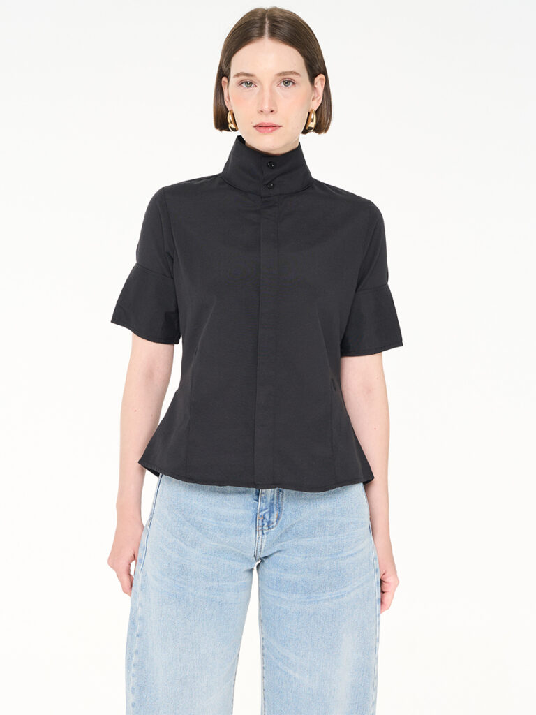 Nolan Cotton Shirt Black
