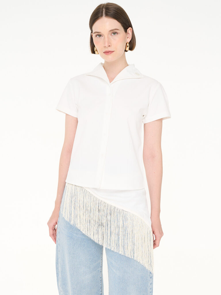 Fringe Belt Broken White