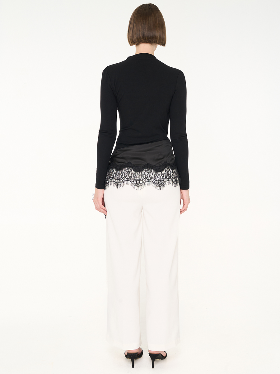 Lace Apron Black - Image 4