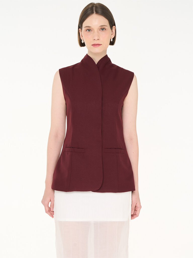 Rue Vest Maroon