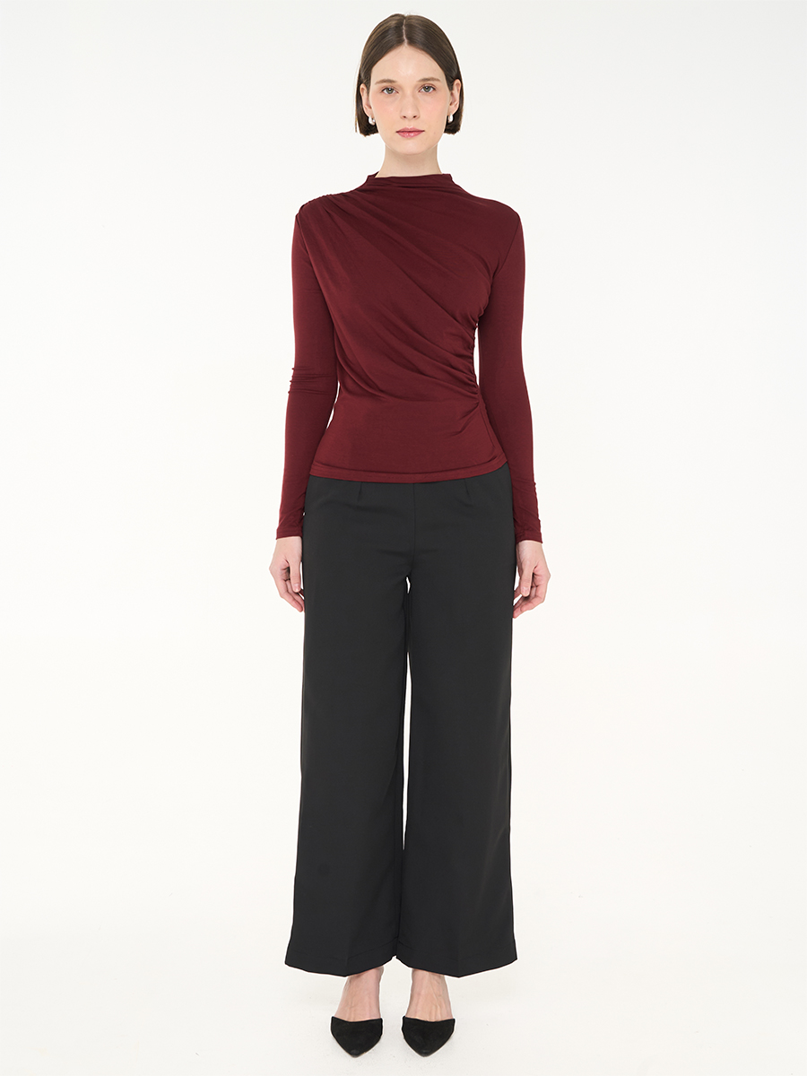Emillie Blouse Maroon - Image 2