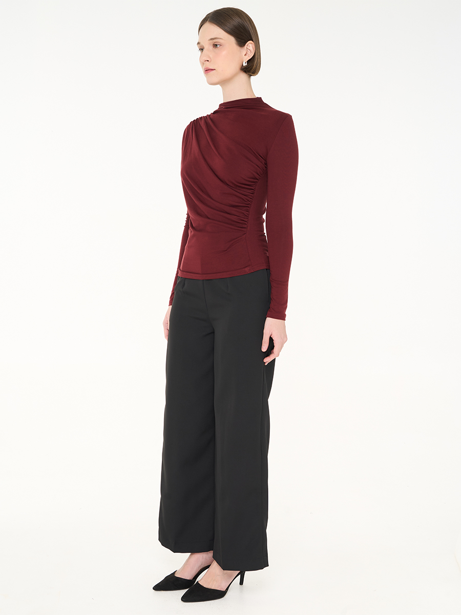 Emillie Blouse Maroon - Image 3
