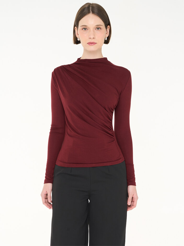 Emillie Blouse Maroon Emillie Blouse Maroon