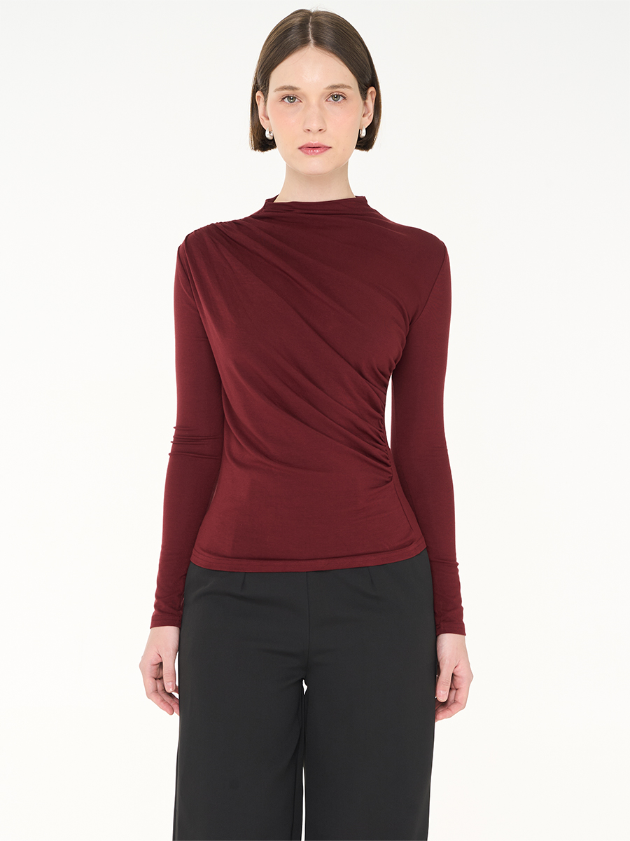 Emillie Blouse Maroon
